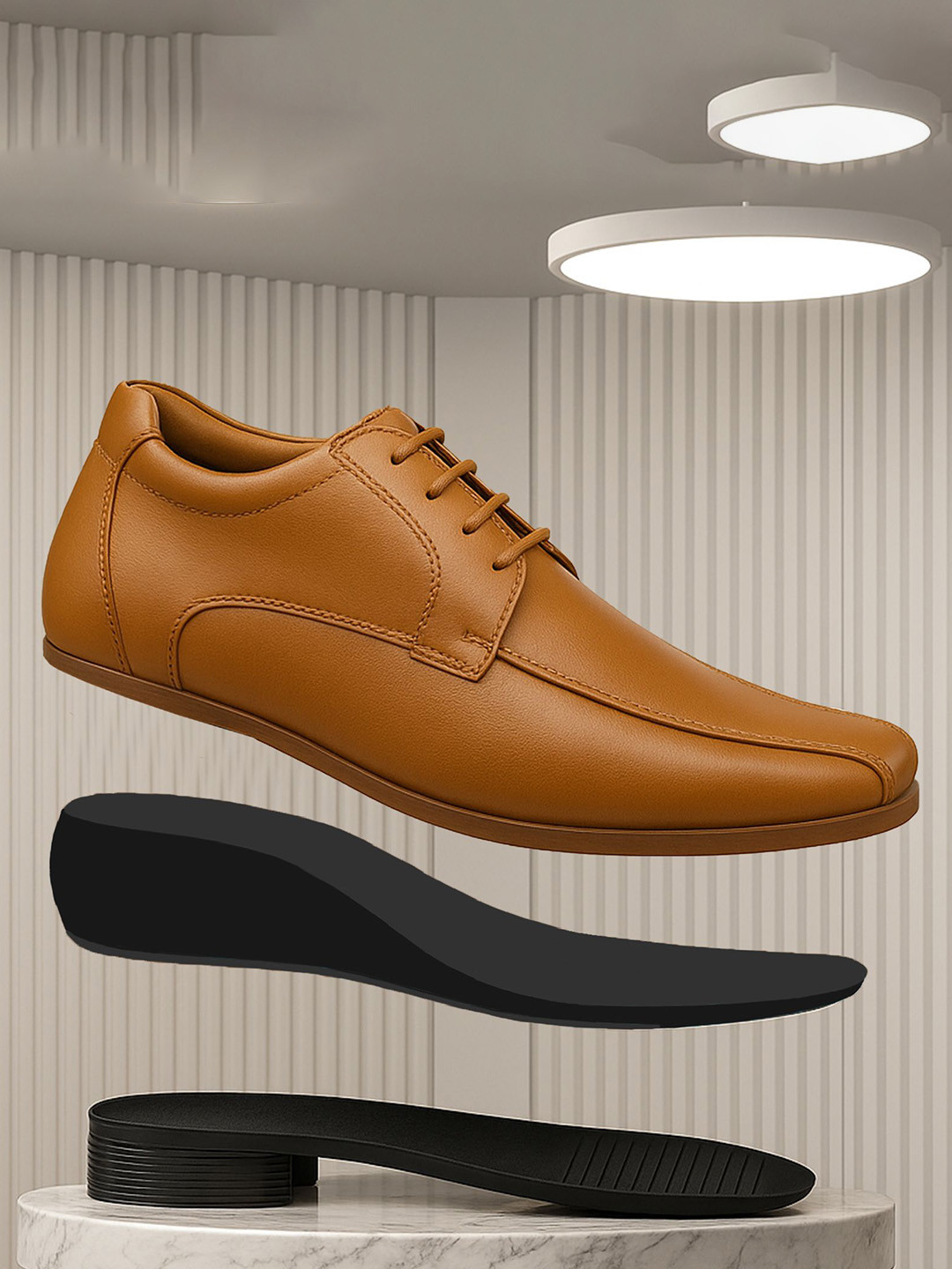 Bxxy Men Round Toe Regular Formal Derbys