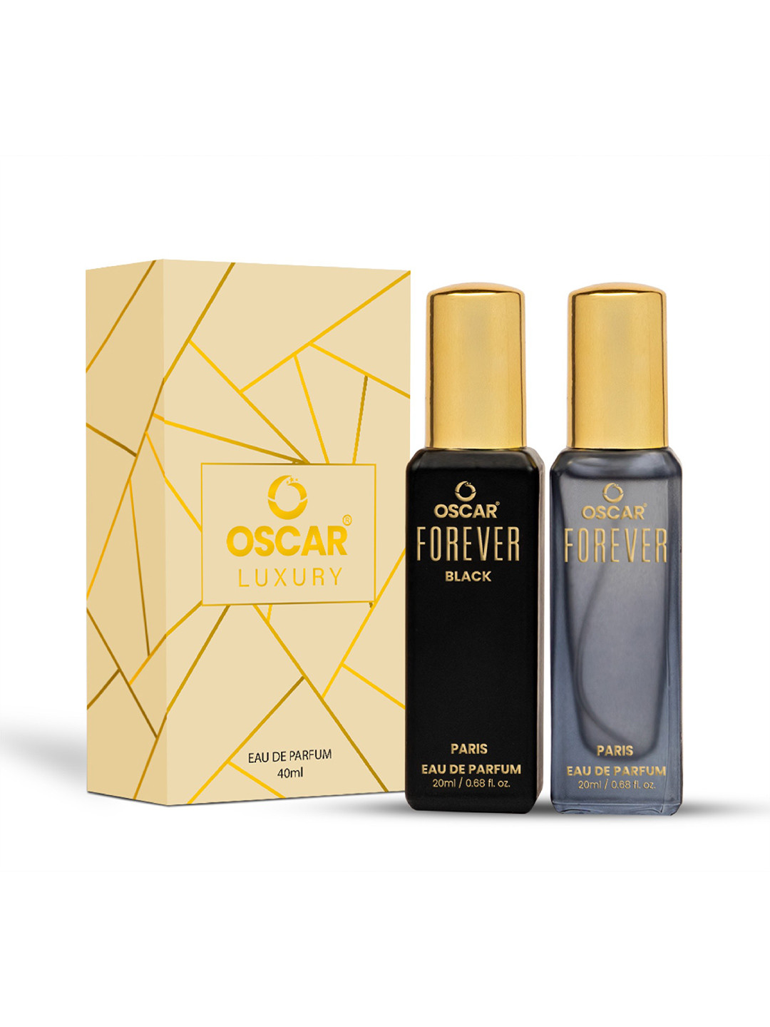 OSCAR Set Of 2 Forever Paris  & Forever Black Long Lasting Eau De Parfum- 20 ml Each