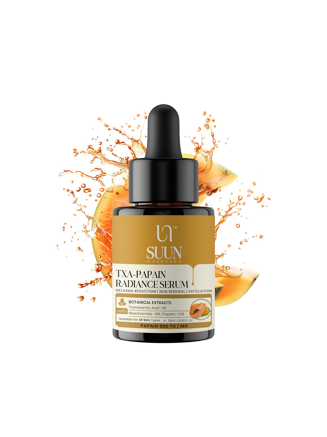 SUUN AYURVEDA Papain Radiance Face Serum - 15 ml