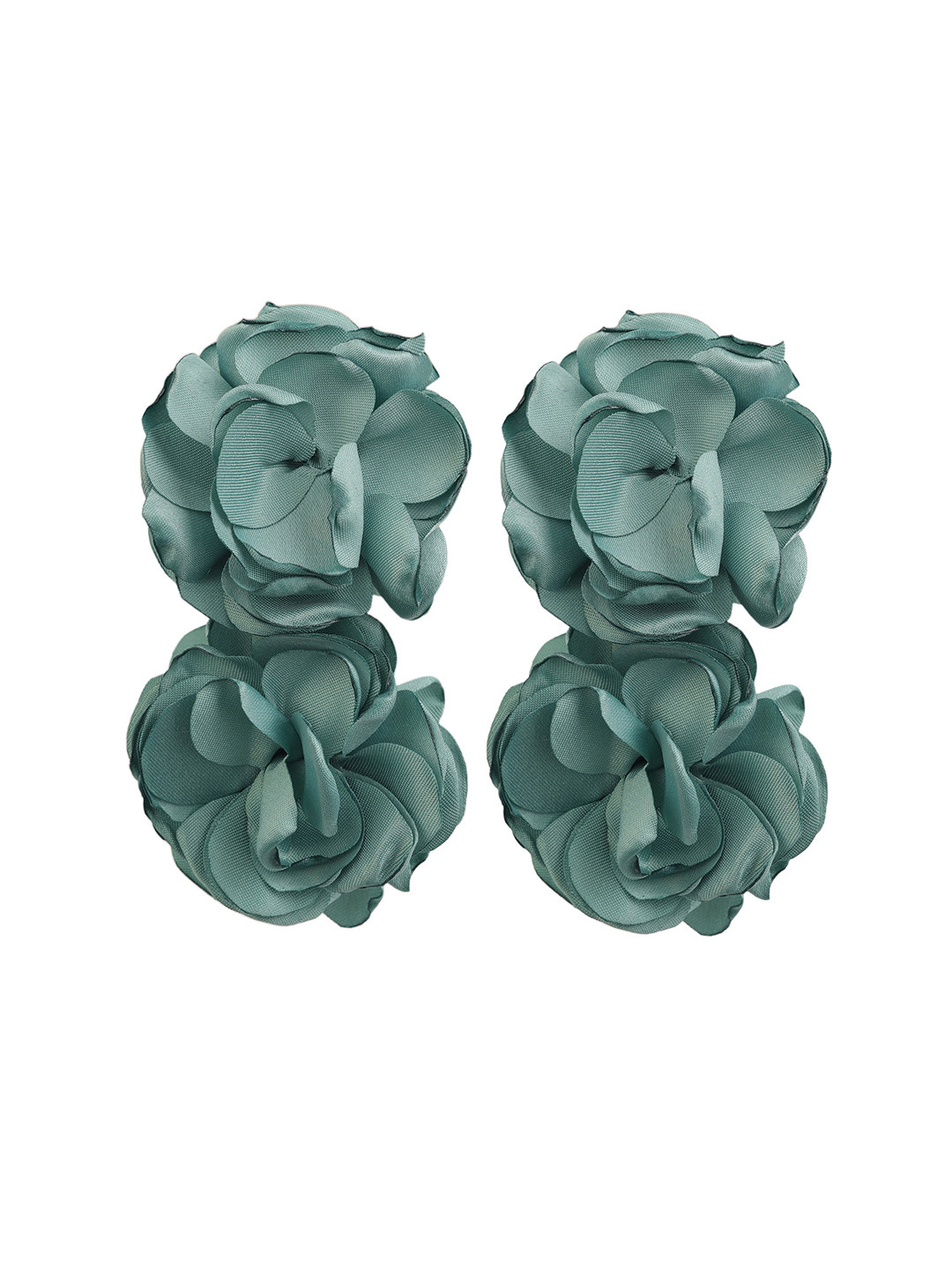 MINJI AND CO. Gold Plated Floral Shaped Drop Earrings