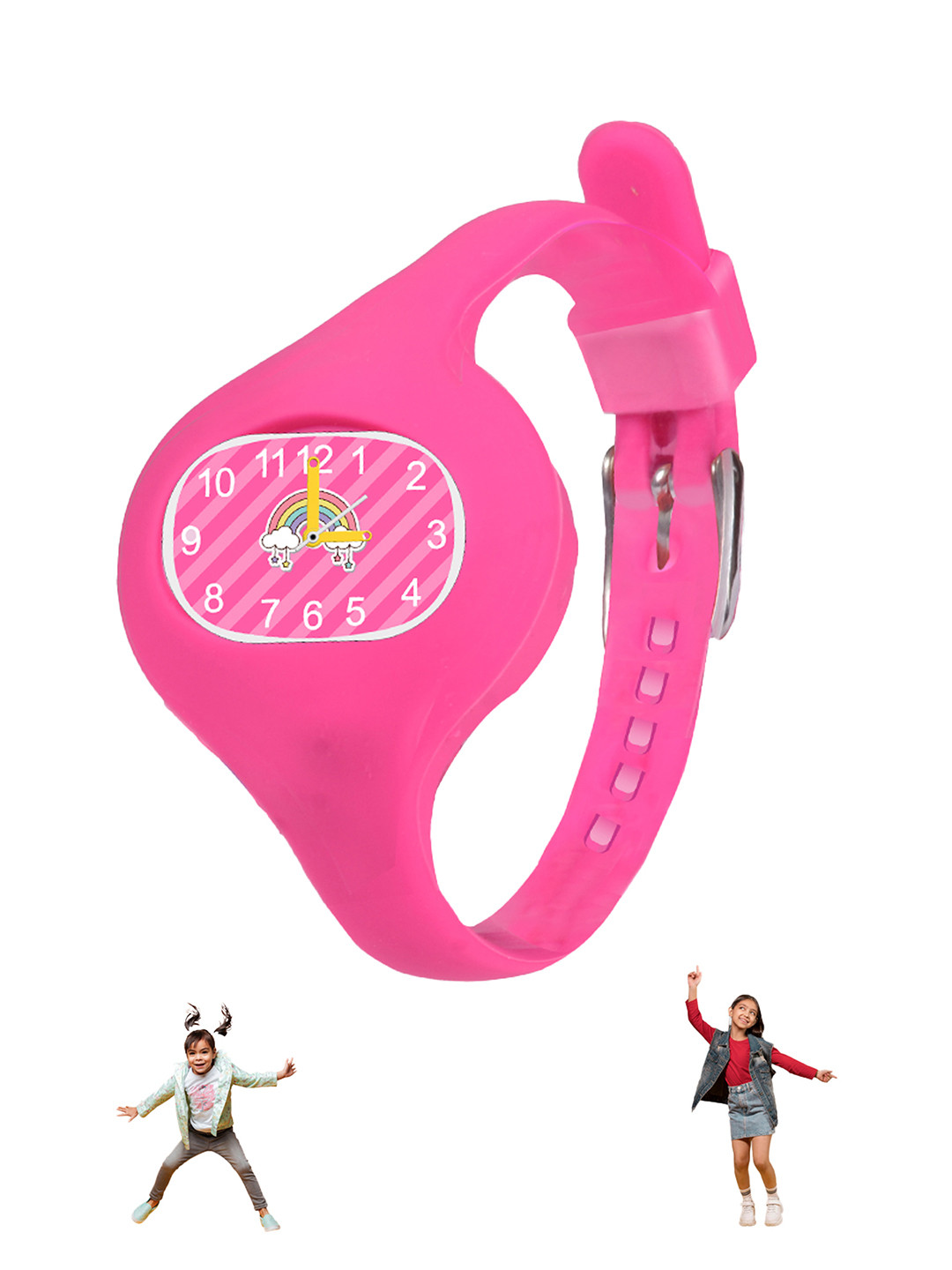 Spiky Kids Printed Dial & Silicon Straps Analogue Watch ALIEN_C4_Mgt