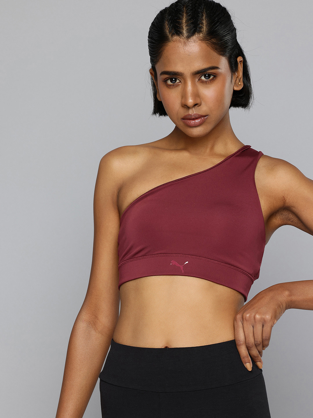 Puma DryCELL Full Coverage One Shoulder Sports Bra - 52780796