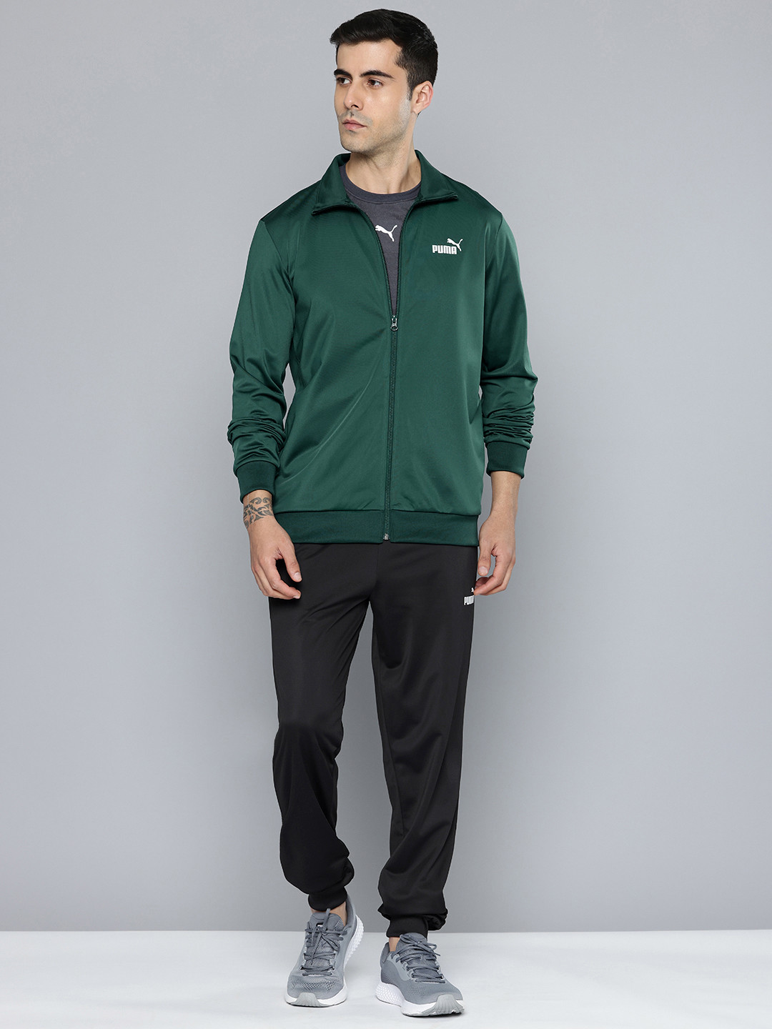 Puma Mock Collar Jogger Tracksuits