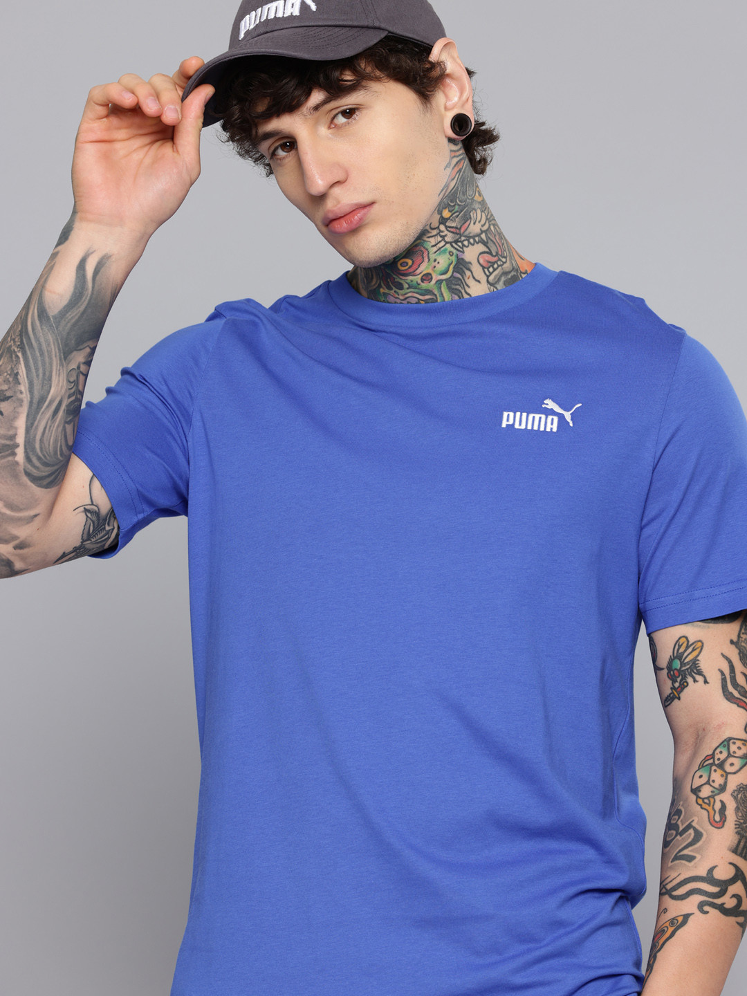 Puma Essentials Small No. 1 Logo Everyday Pure Cotton Regular Fit T-shirt