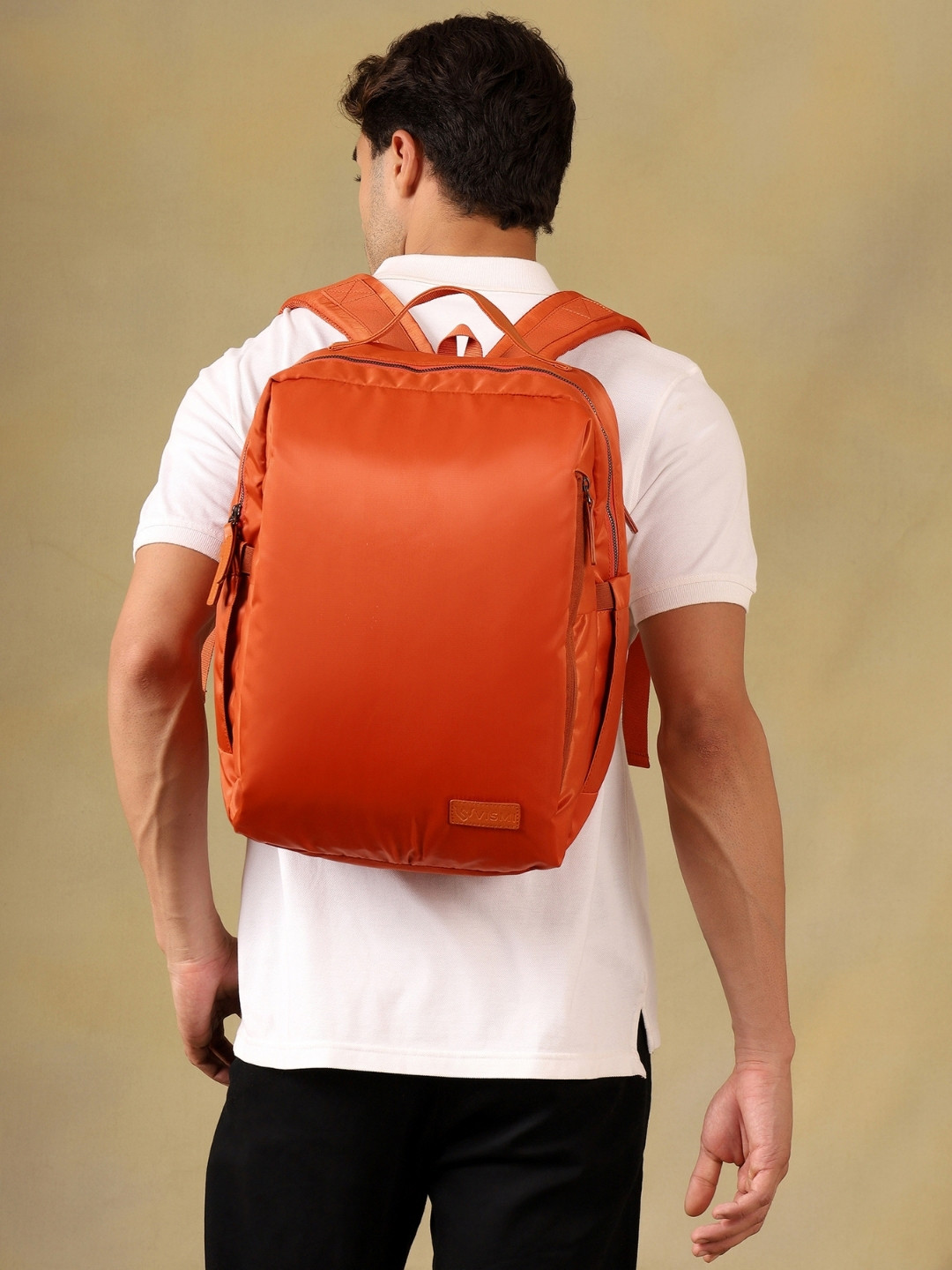 VISMIINTREND Unisex Brand Logo Laptop Backpack With Anti-Theft
