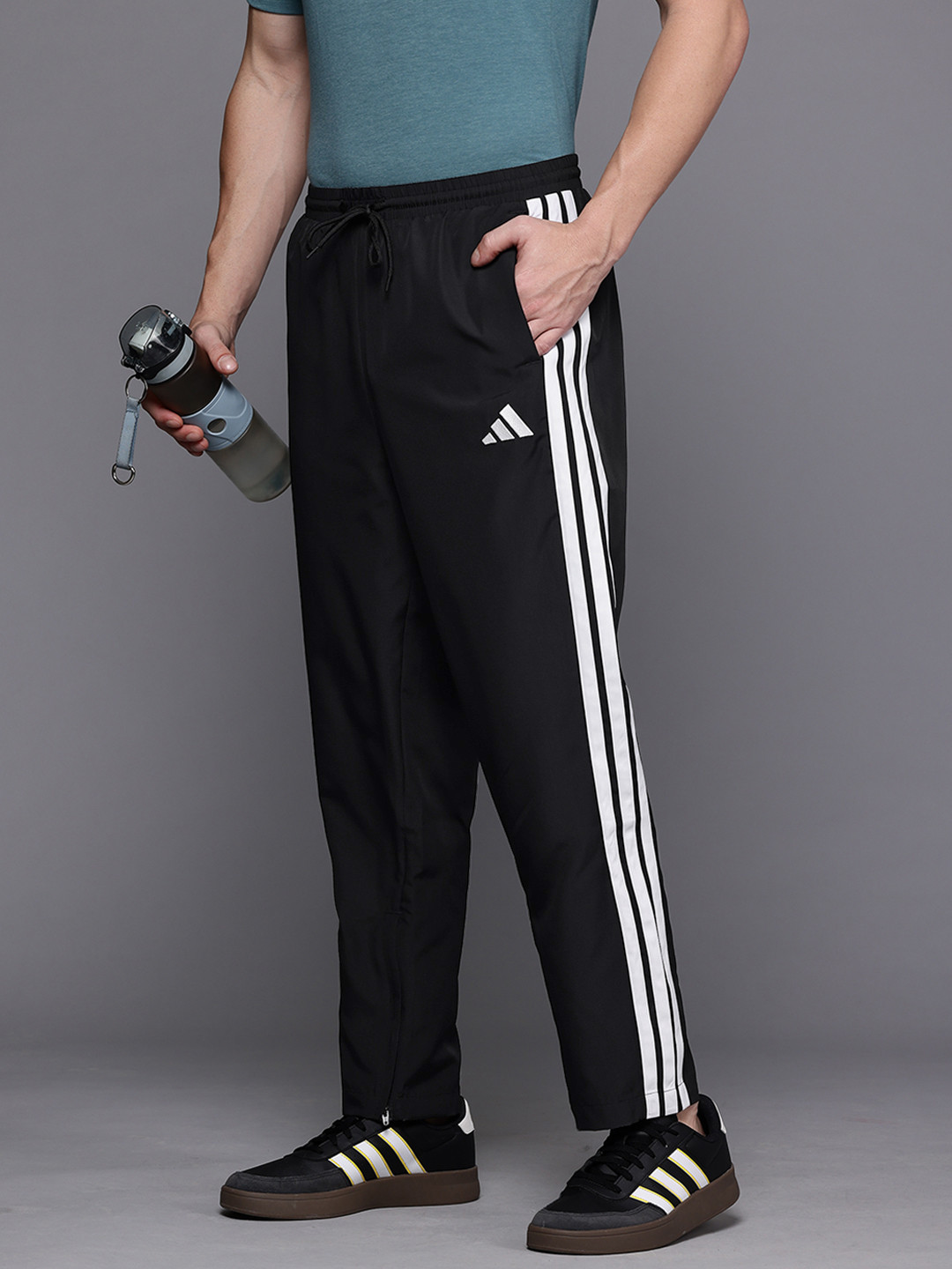 ADIDAS Men Stanford OPTIME 3-Stripes Track Pants