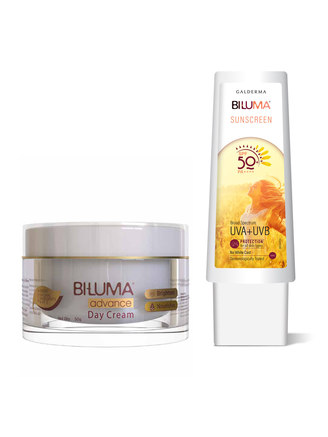 BI-LUMA Set of Advance Day Cream 100g & SPF50+ Sunscreen 50ml