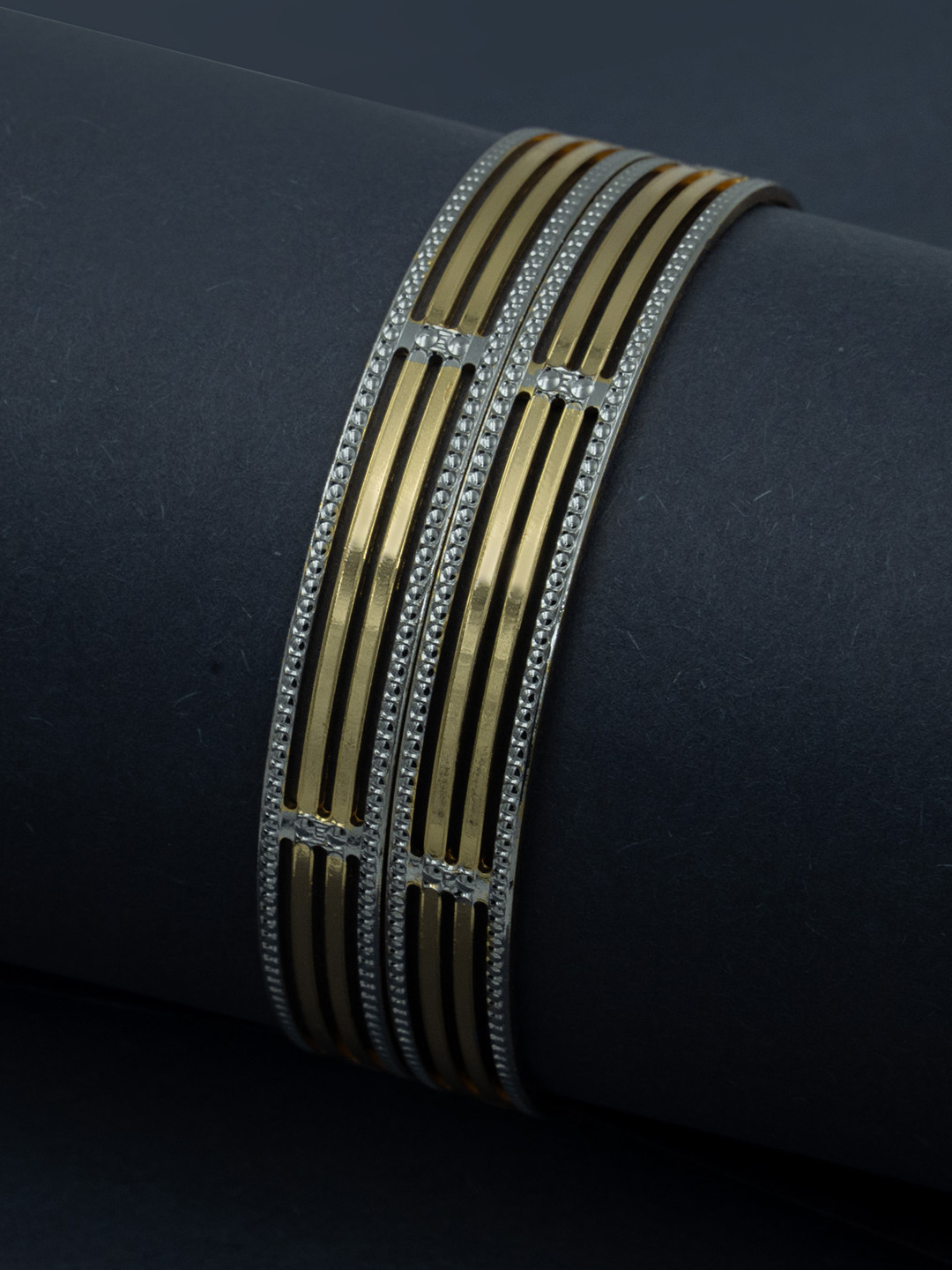 Opal Touch Set Of 2 Gold-Plated Bangles