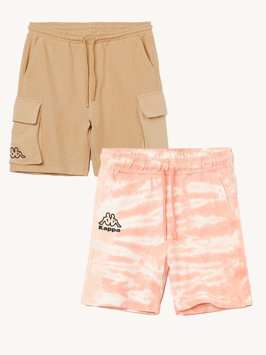 Kappa Boys Pack Of 2 Printed Cotton Shorts
