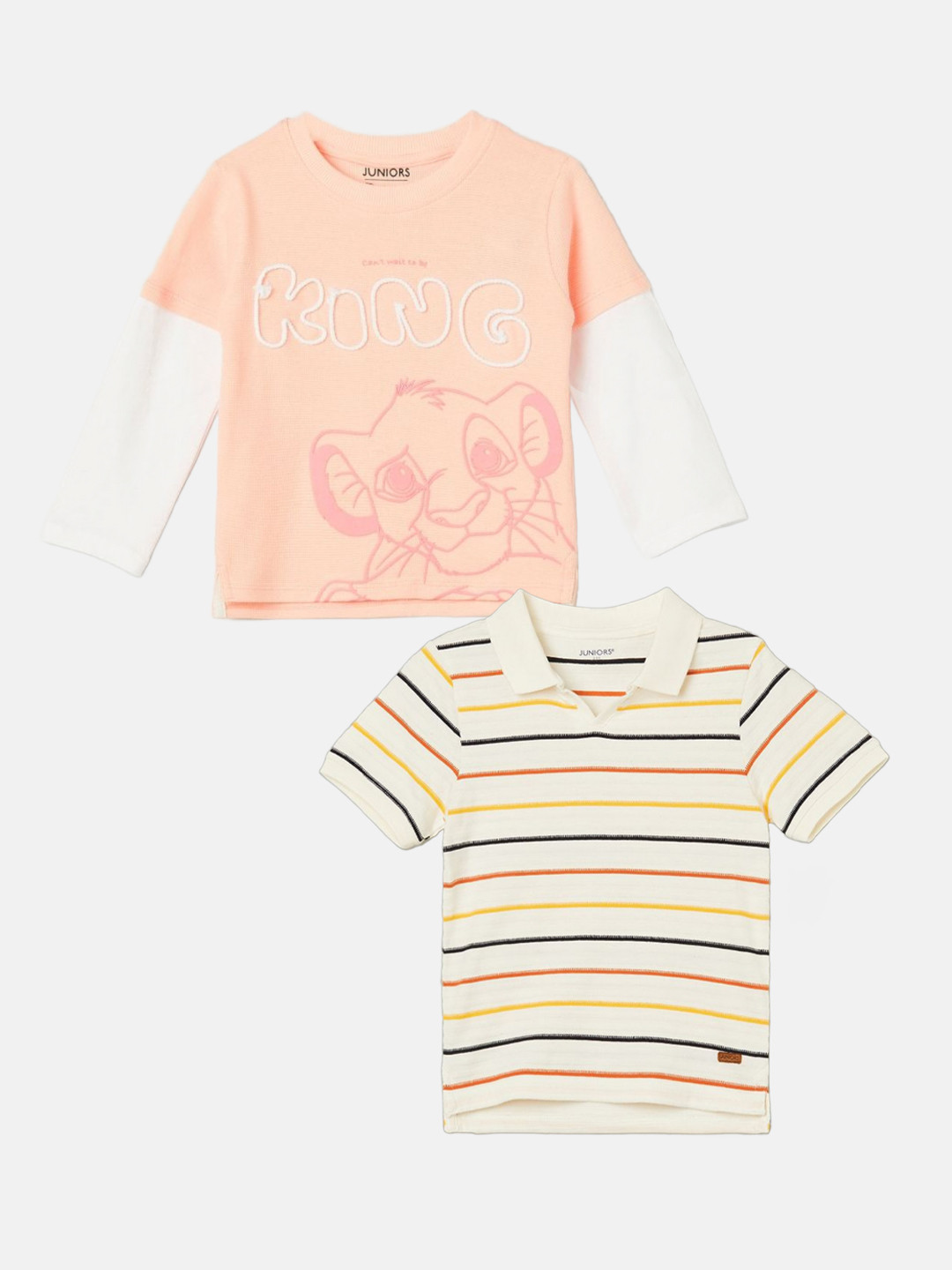 Juniors by Lifestyle Pack of 2 Boys Printed T-shirt