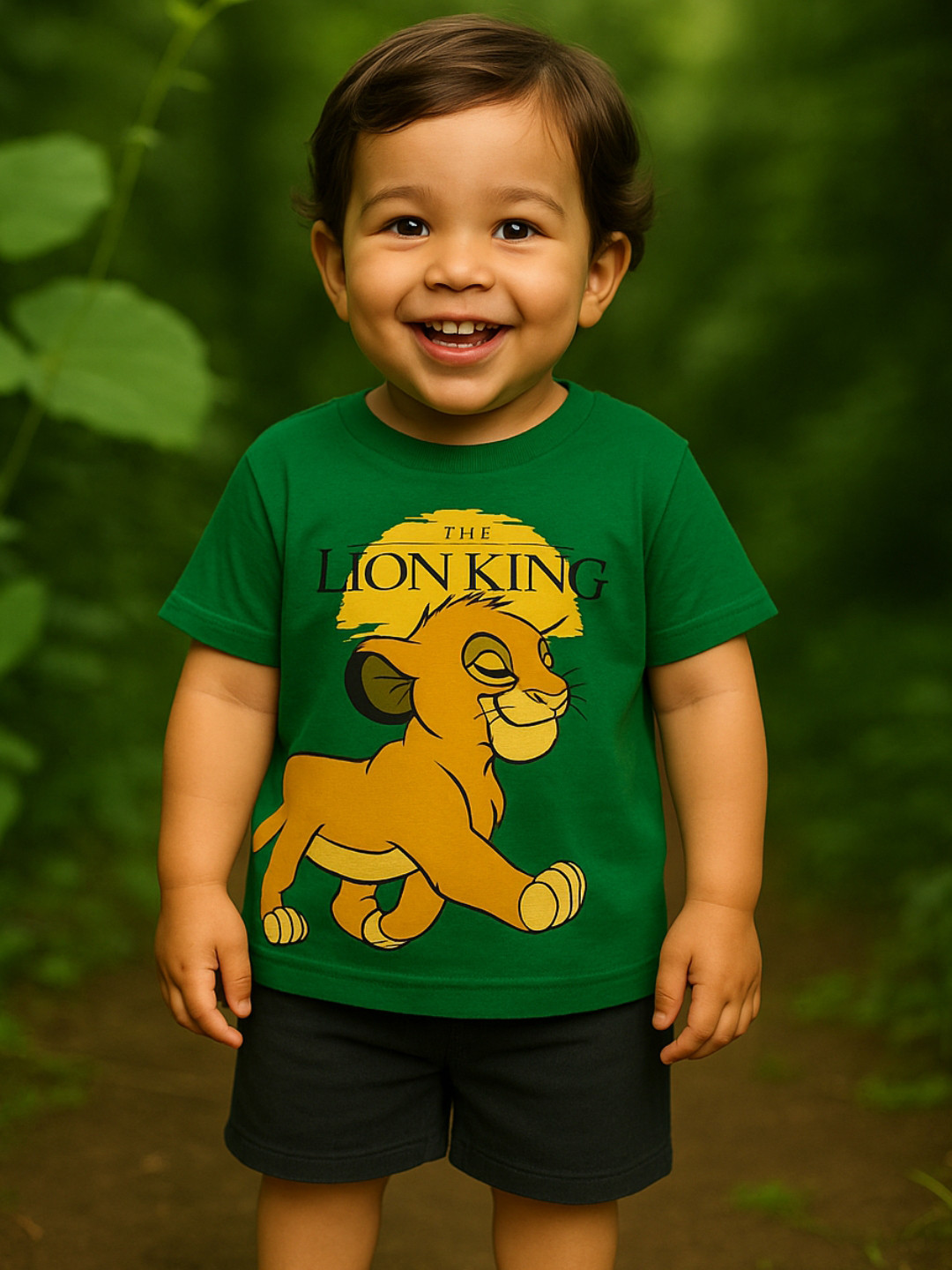 Nap Chief Infants Unisex The Lion King Sunset Printed Pure Cotton T-Shirt With Shorts