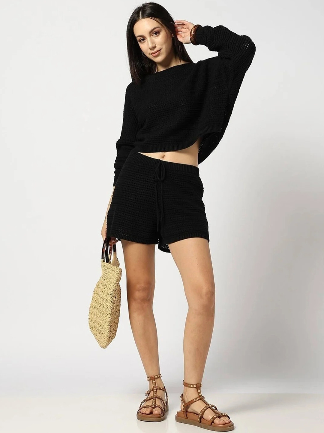 GAP Textured Mid-Rise Shorts