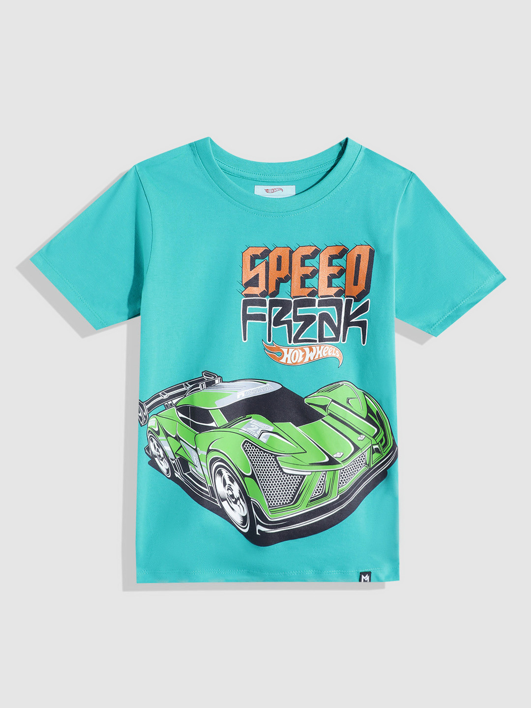 YK X Minute Mirth Boys Hot Wheels Printed T-shirt