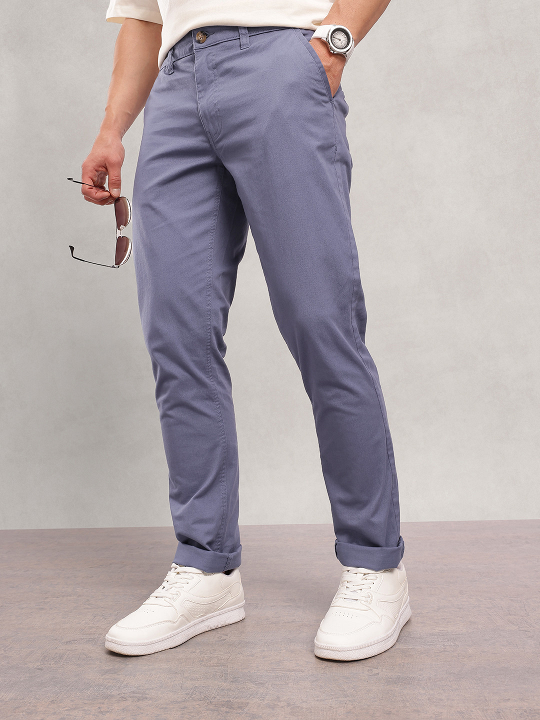 Nautica Men Smart Pure Cotton Chinos Trousers