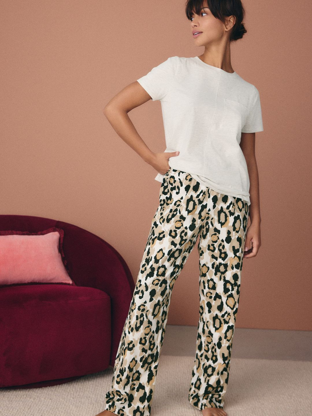 NEXT Women Animal Print Pyjama Set