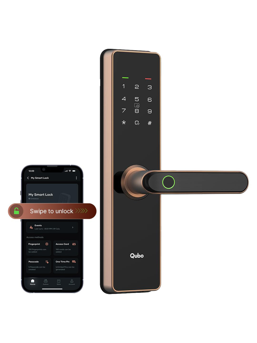 QUBO Copper Smart Door Lock