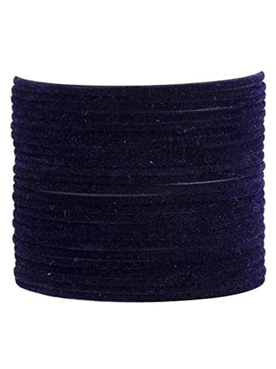 Guddan Set of 24 Navy Metal Velvet Bangles
