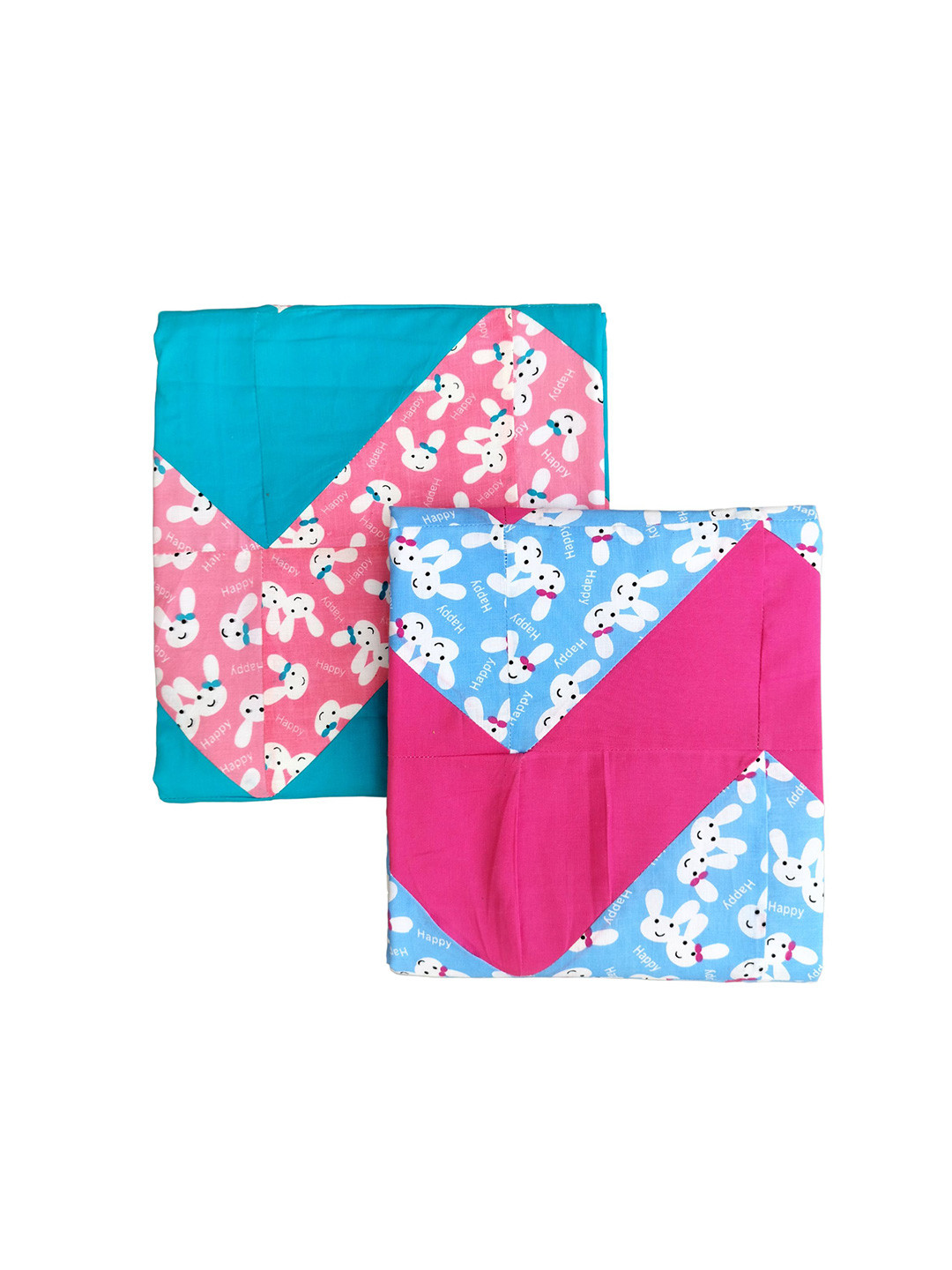 junior drive Make Your Baby Comfortable Pack of 2 Cotton Baby Blankets