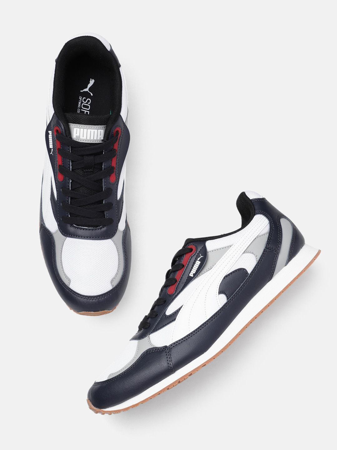 Puma Men Cabana StepSculpt Colourblocked Sneakers