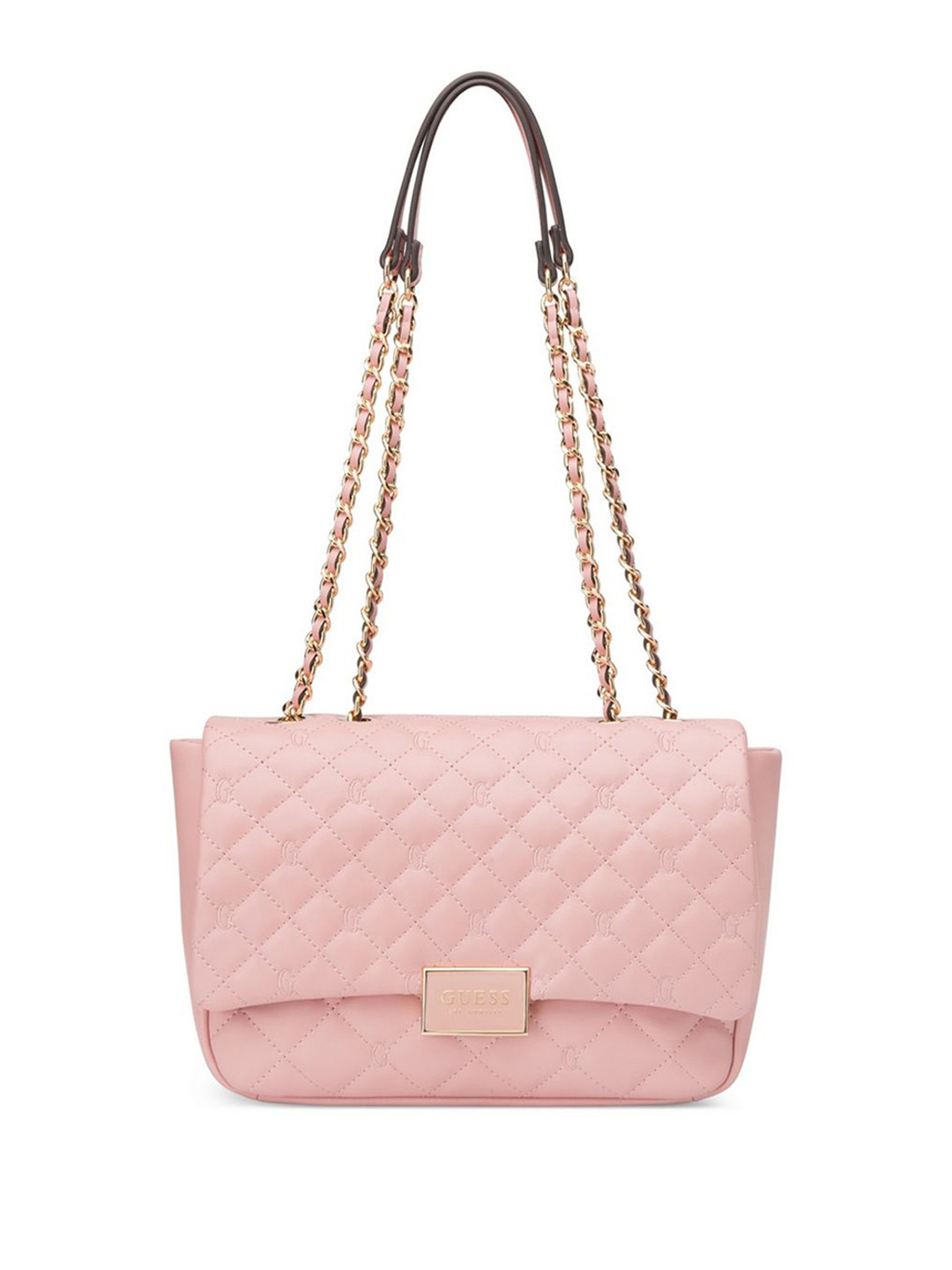 GUESS Peony Women Textured Structured Quilted Shoulder Bag