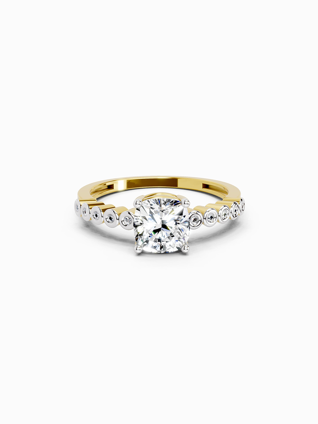 Sparkles Lab Grown Diamond 0.58 Carat  IGI Certified Cushion Engagement Ring