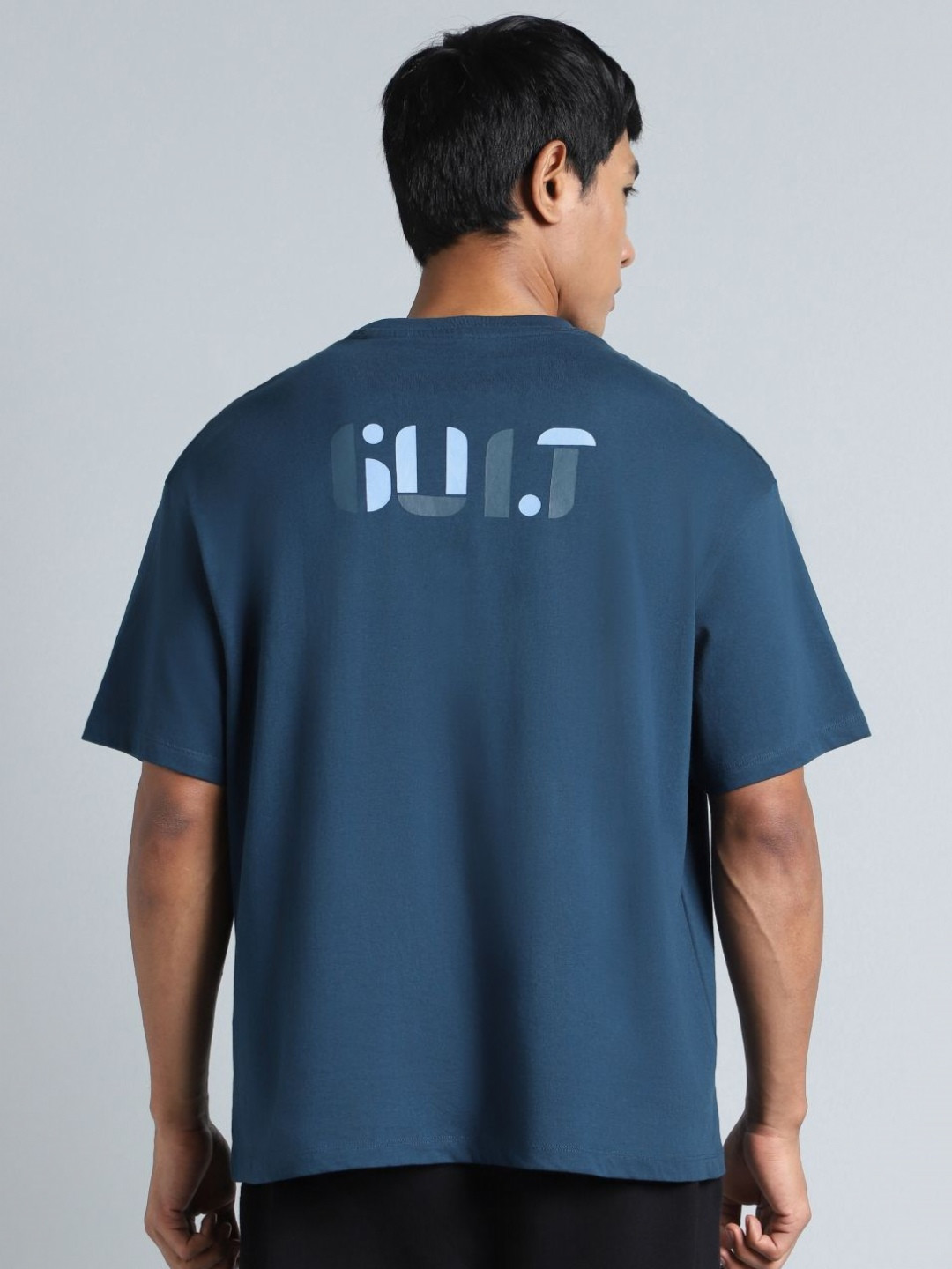 Cult Men Navy Brand Carrier T-Shirt