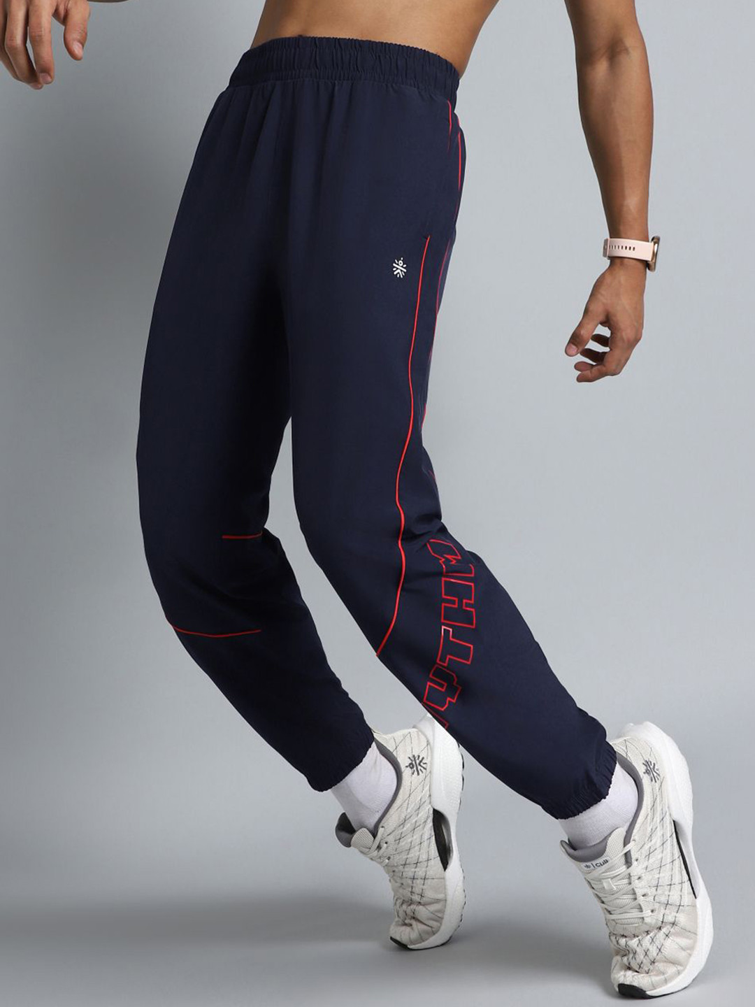 CULT Men Navy Rhythm Print Joggers