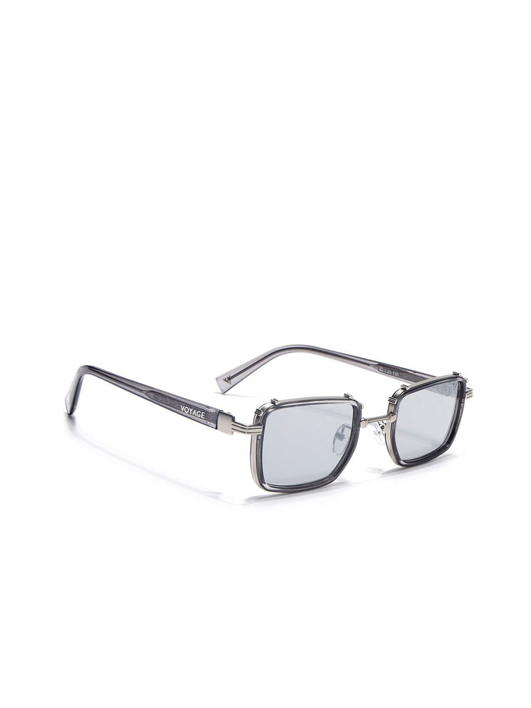 Voyage Unisex Grey Lens With Silver & Grey Square Frame Sunglasses 9930MG7054