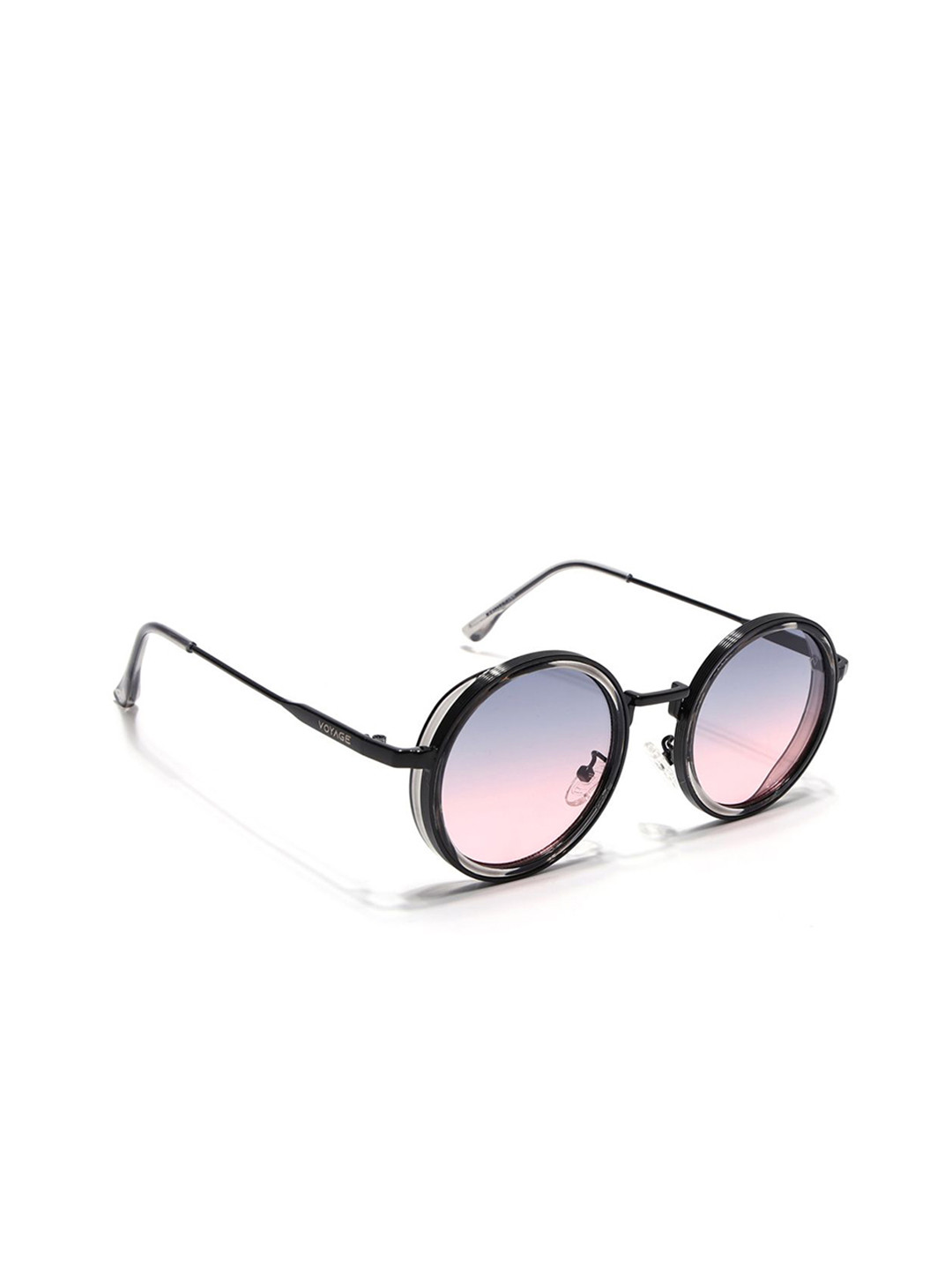 Voyage Unisex Round Transparent Frame Sunglass 5245MG7117