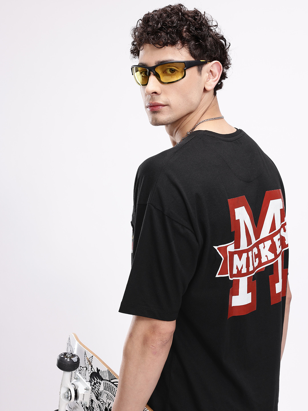 Kook N Keech Disney Oversized Fit Mickey Mouse Printed Pure Cotton T-shirt