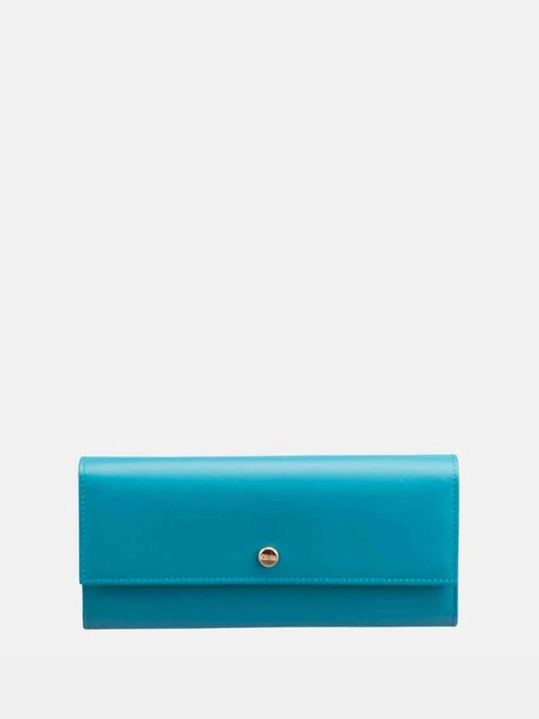 GIOIA Women Green Leather Juliet Flapover Clutch with RFID