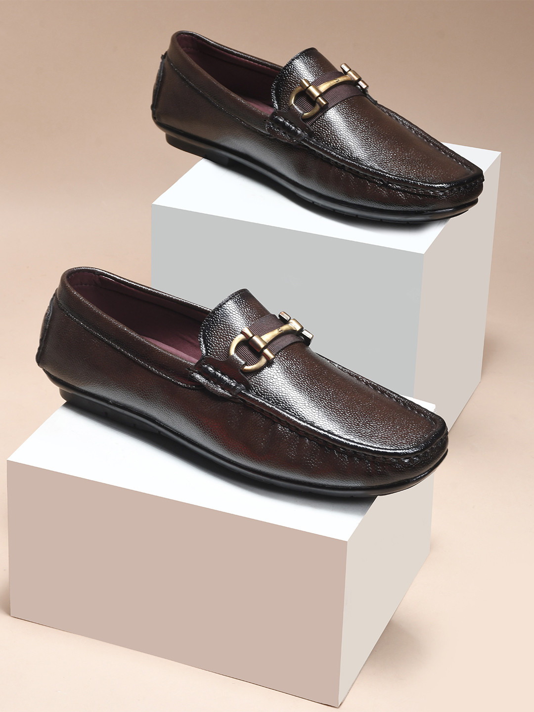 WAVE WALKER Men Square Toe Slip-On Loafers