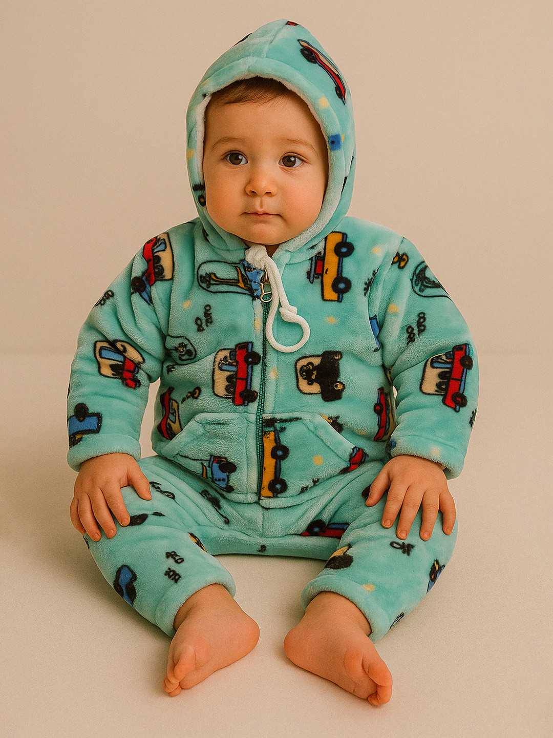 LeafBird Kids Printed Hooded Sweatshirt With Joggers