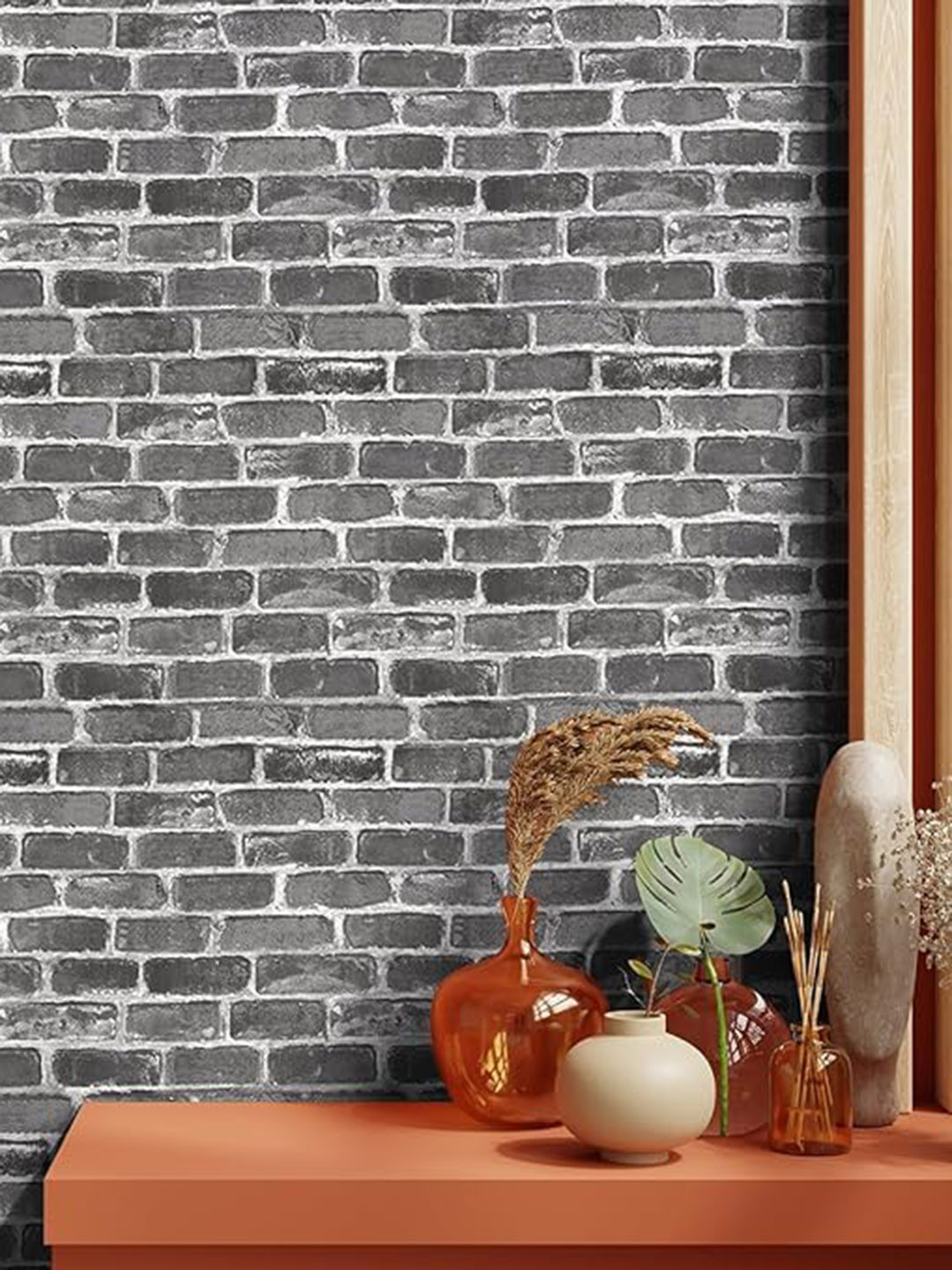 Eurotex Grey Self-Adhesive Wallpaper