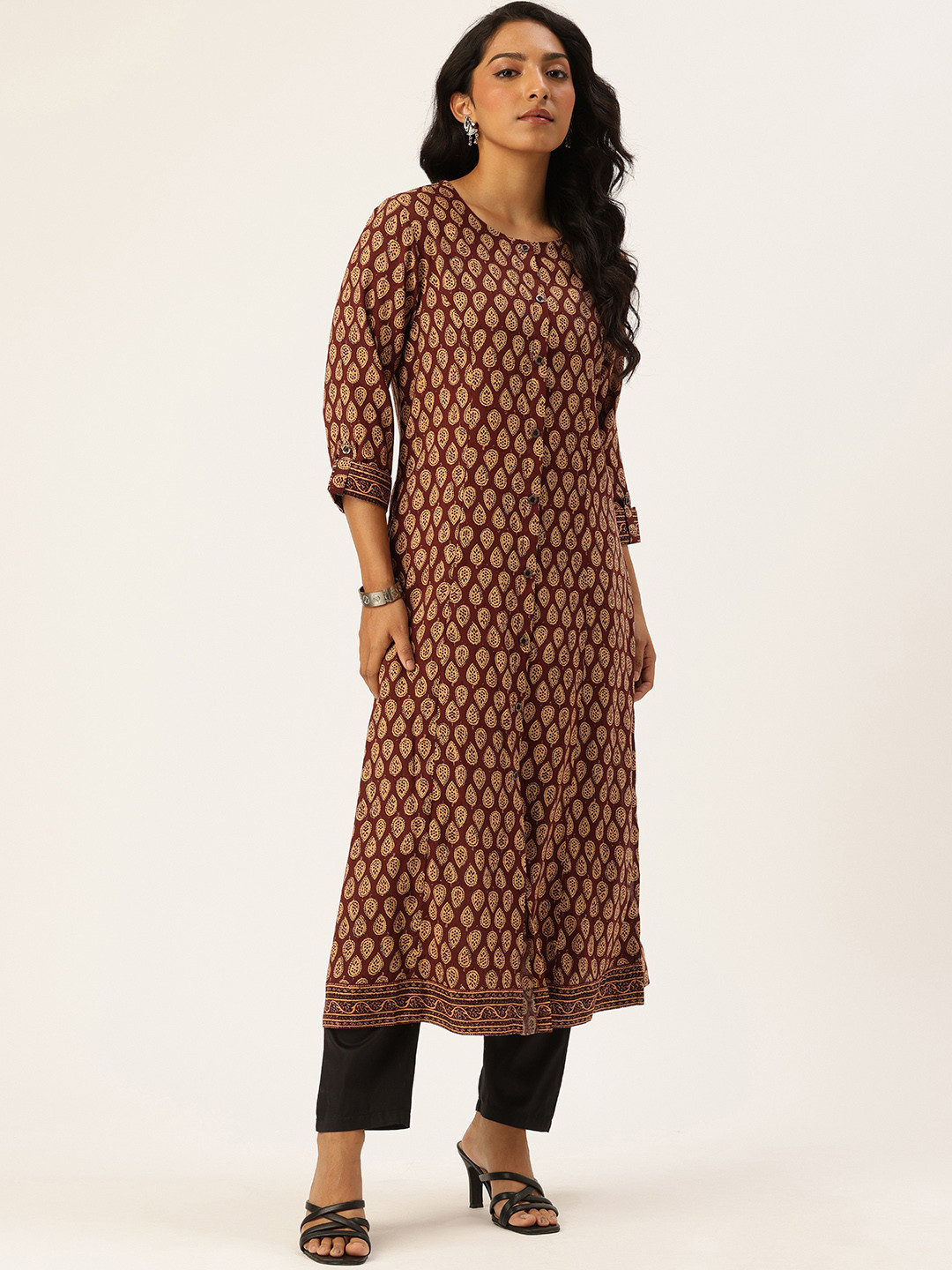 AMUKTI Floral Printed Kurta
