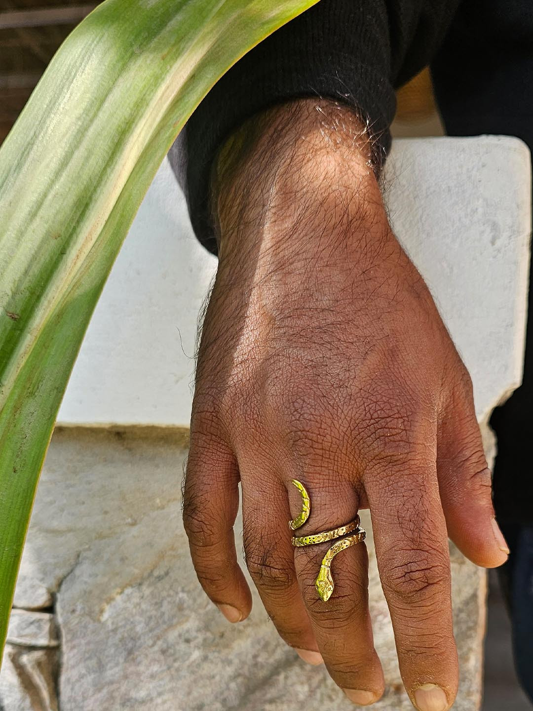 Soul Works Adjustable Shivohum Finger Ring