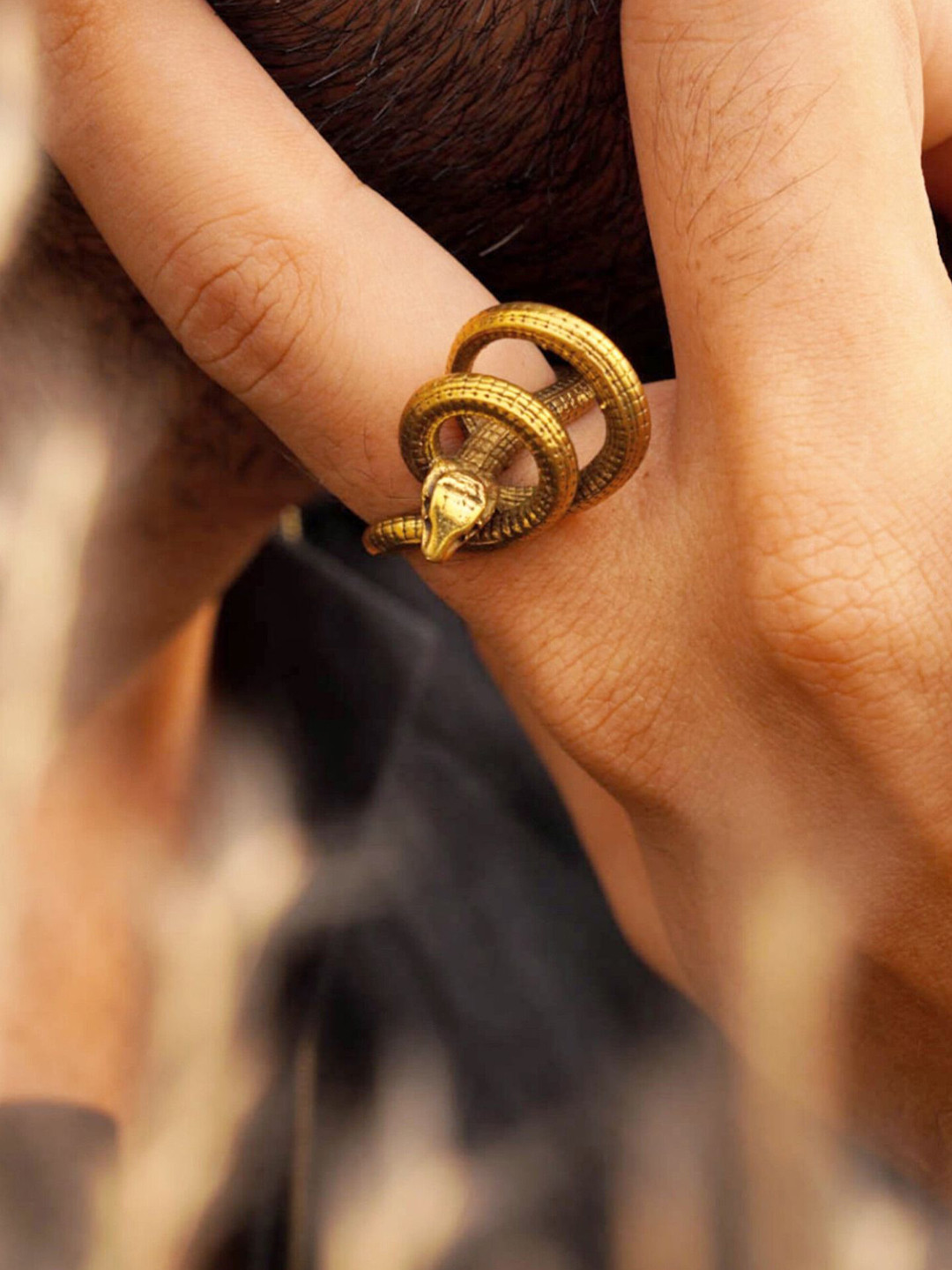 Soul Works Adjustable Serpent Finger Ring