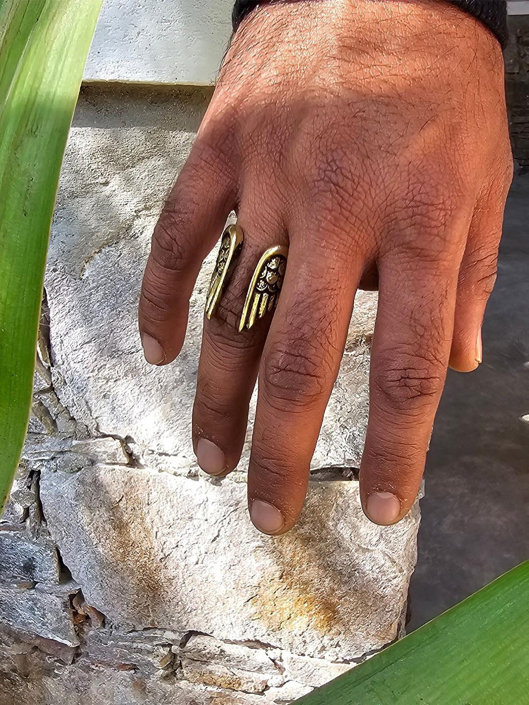 Soul Works Adjustable Angel Finger Ring