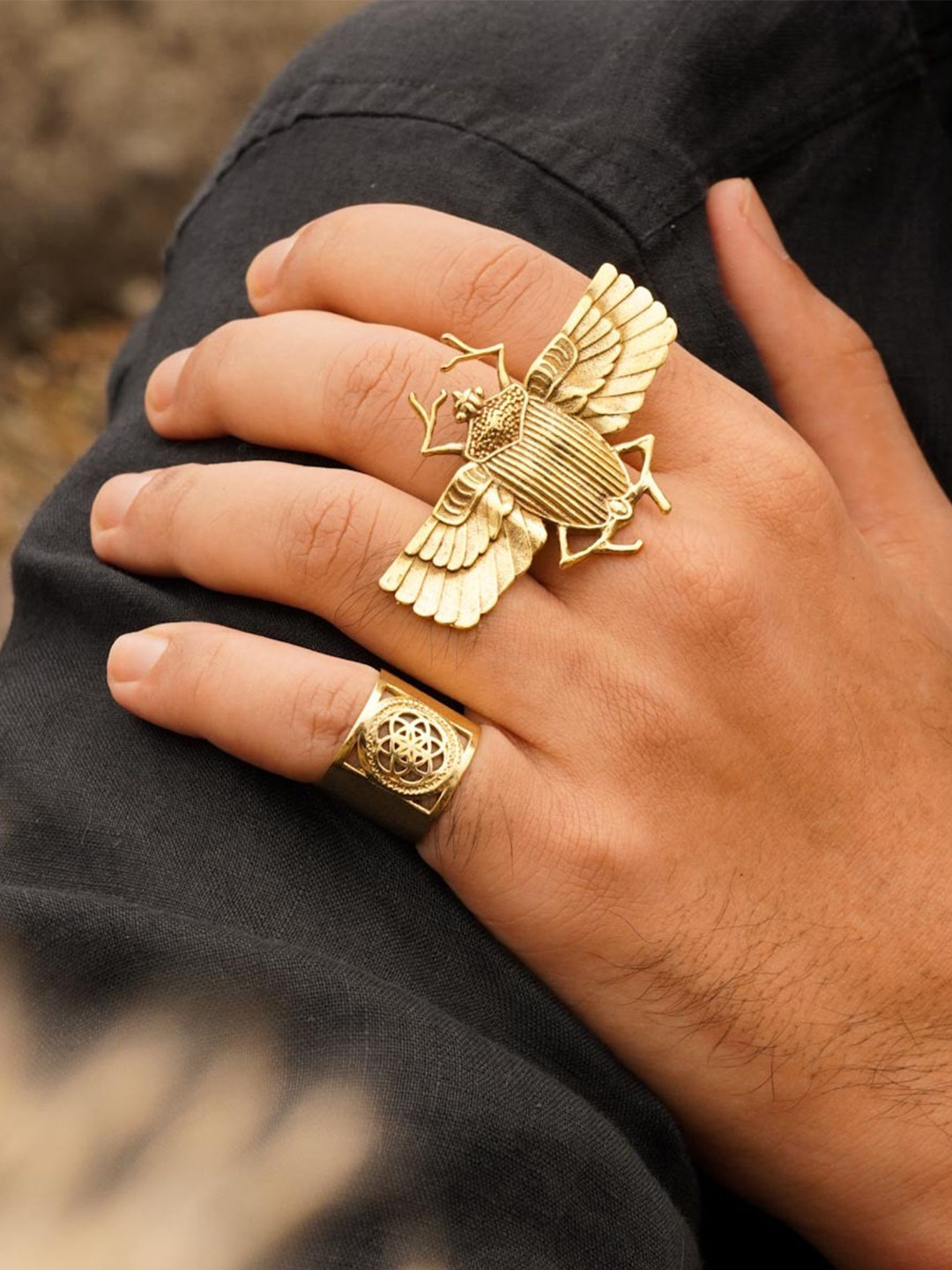 Soul Works Adjustable Gypsy Finger Ring