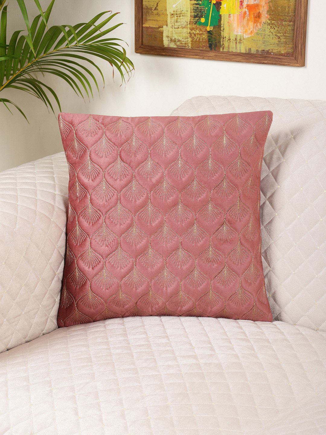 MONKDECOR Velvet Square Cushion Covers