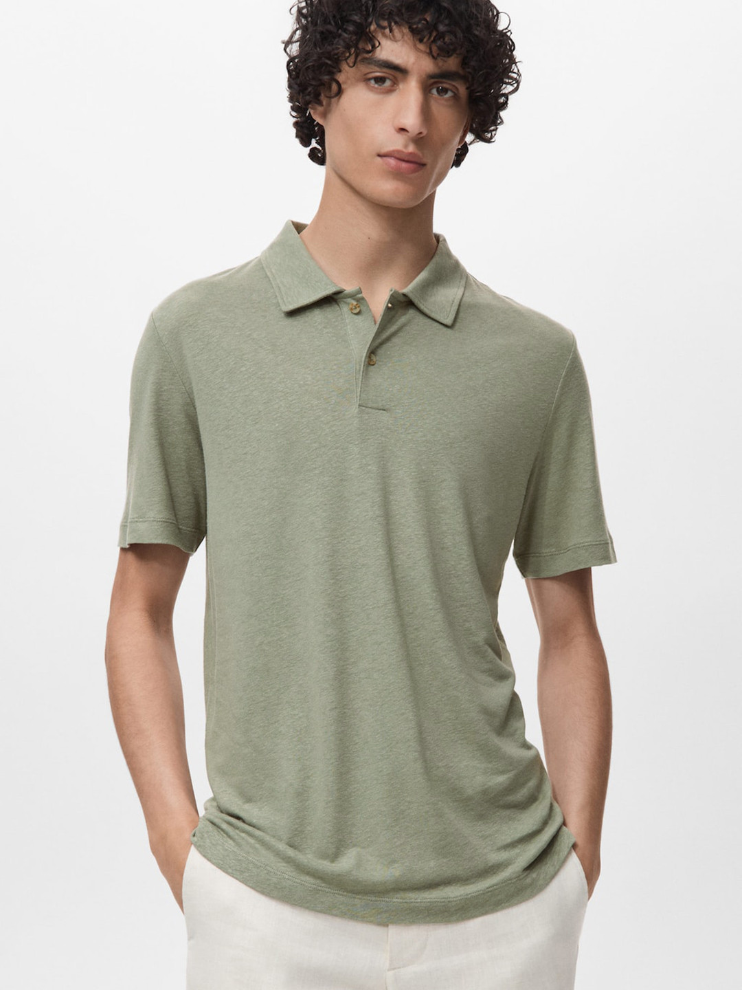 MANGO MAN Polo Collar T-shirt