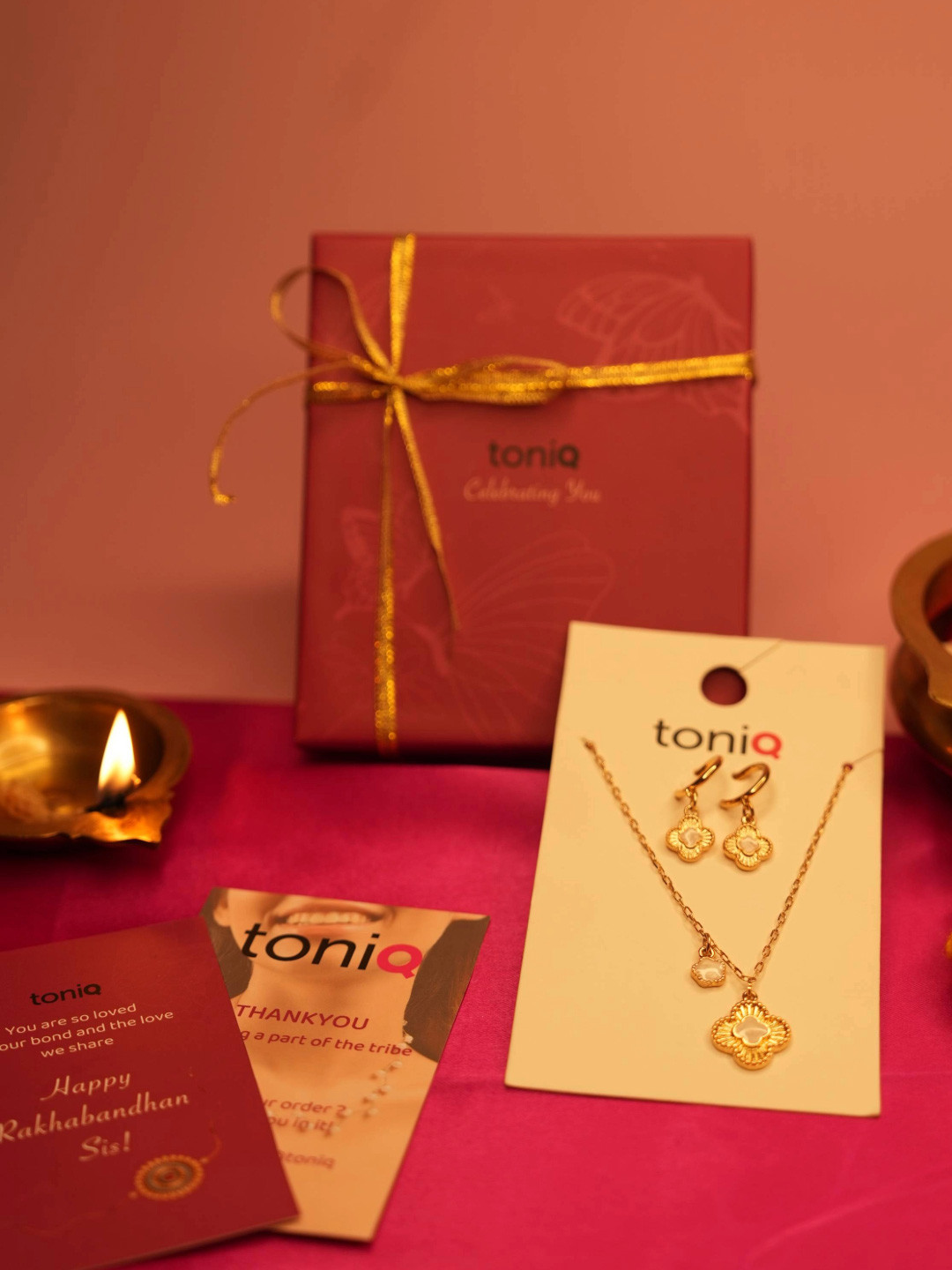 ToniQ Floral Shape Jewellery Set