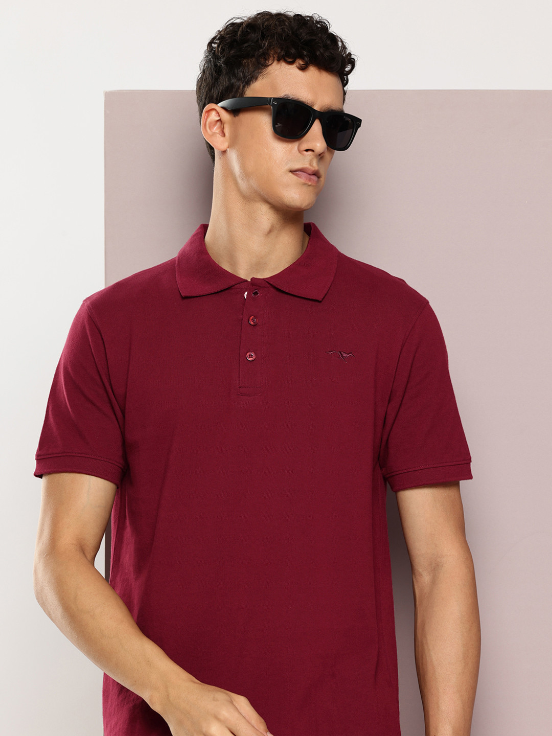 FROSEN FOX  Brand Logo Polo Collar T-shirt