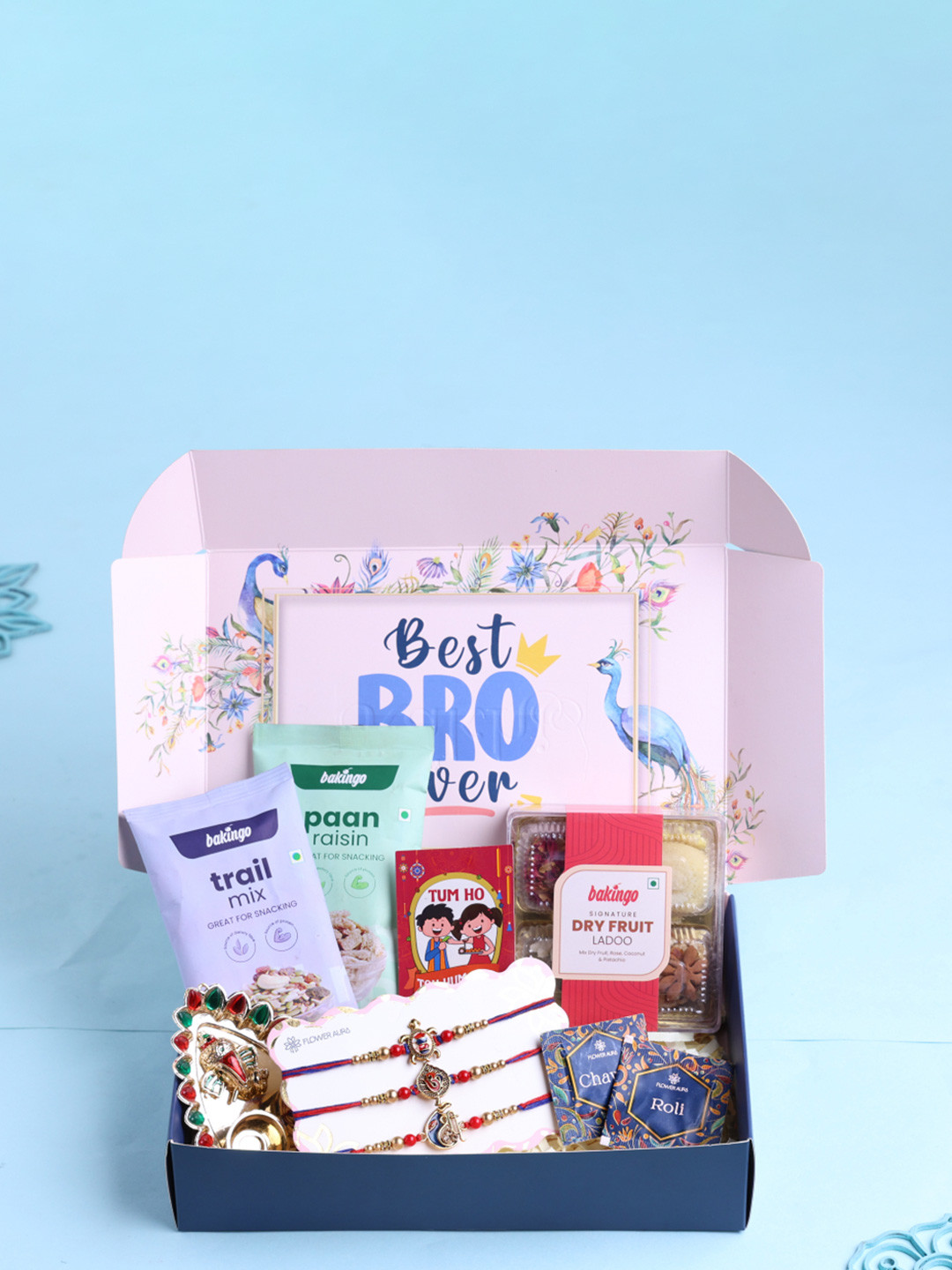 Floweraura Assorted Rakhi Gift Set