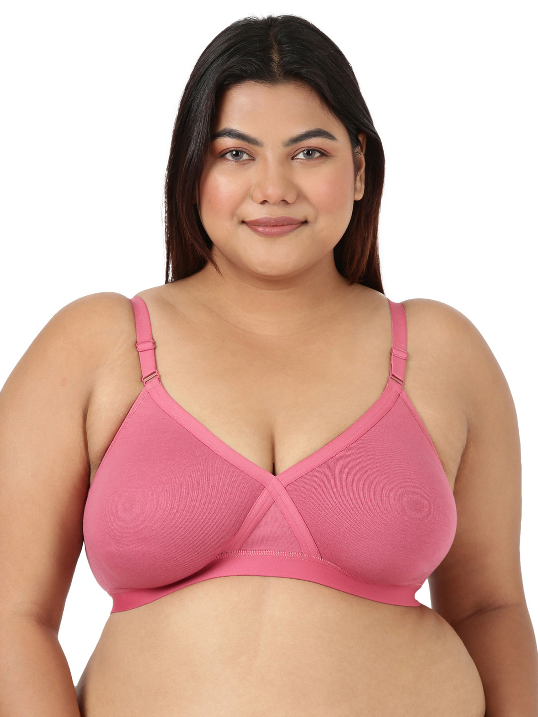 BLOSSOM Plus Size Double Layered Full Coverage Non Padded Everyday Bra