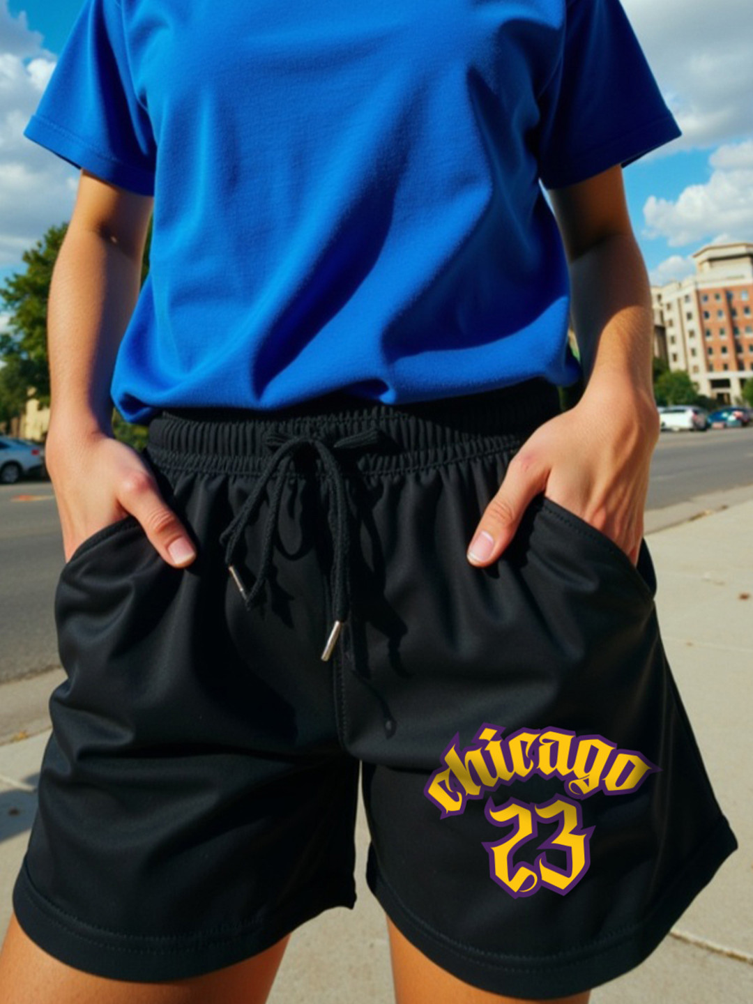 Mad Over Print Women Typography Printed Mid-Rise Above Knee Cotton Regular Shorts