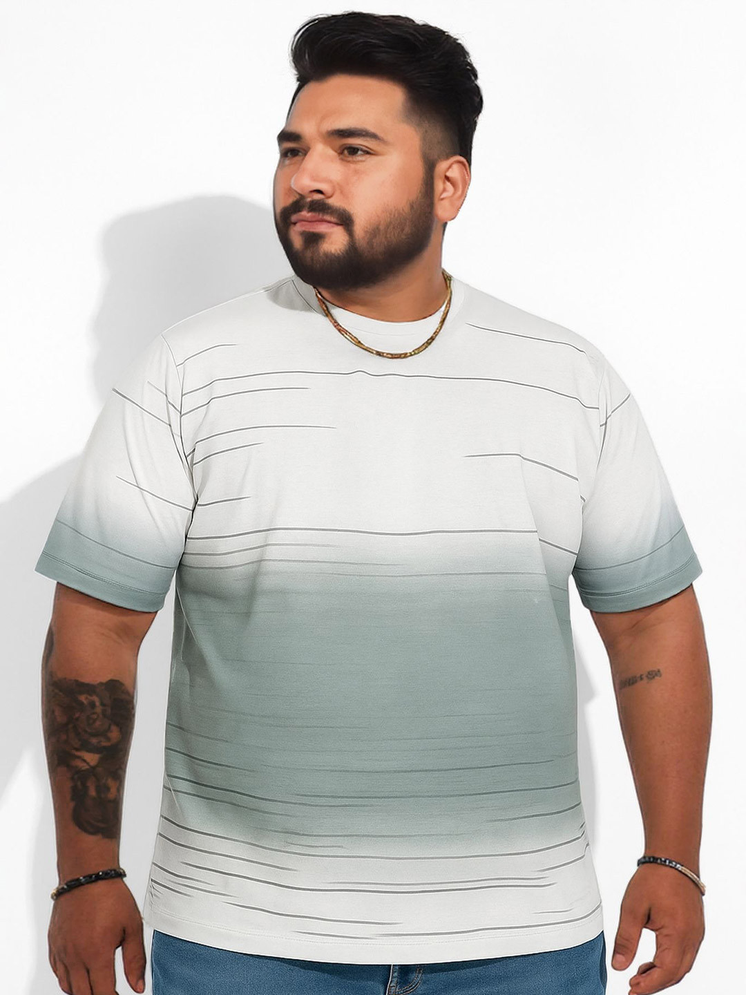 Maniac Men Tie And Dye Dyed Round Neck Cotton T-shirt