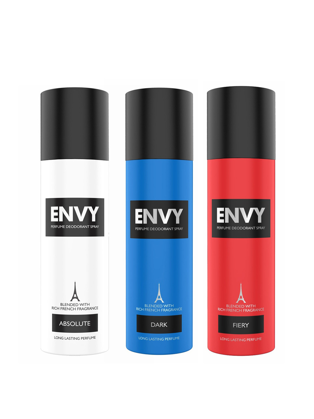 Envy Men Set of 3 Deodorants - 115g each - Dark + Absolute + Fiery