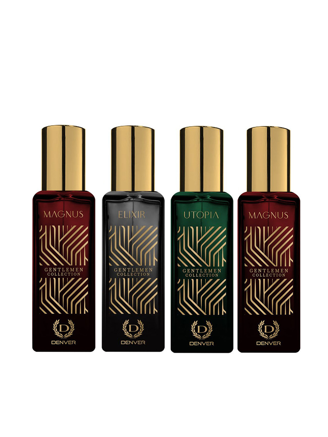 Denver Men Set of 4 Gentlemen Collection Eau de Parfum - 20ml each