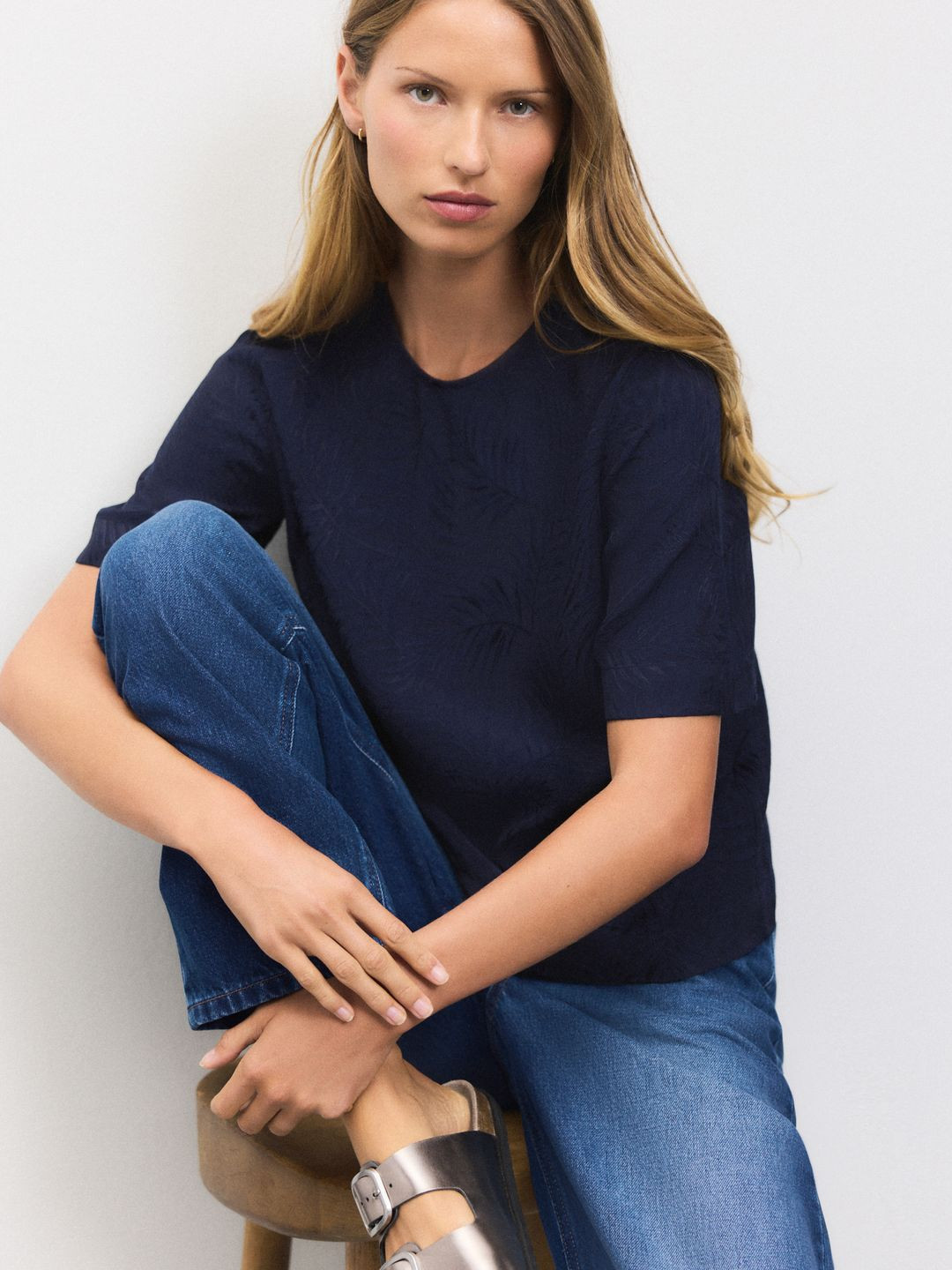 NEXT Jacquard Design Regular Top